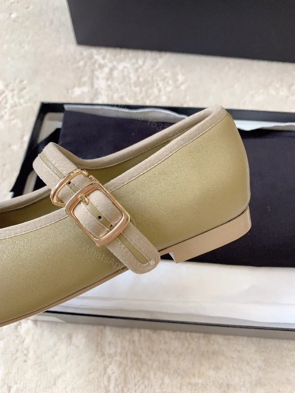 View 5 of Taupe Leather Ballet Flats — Subtle Luxury, All-Day Comfort