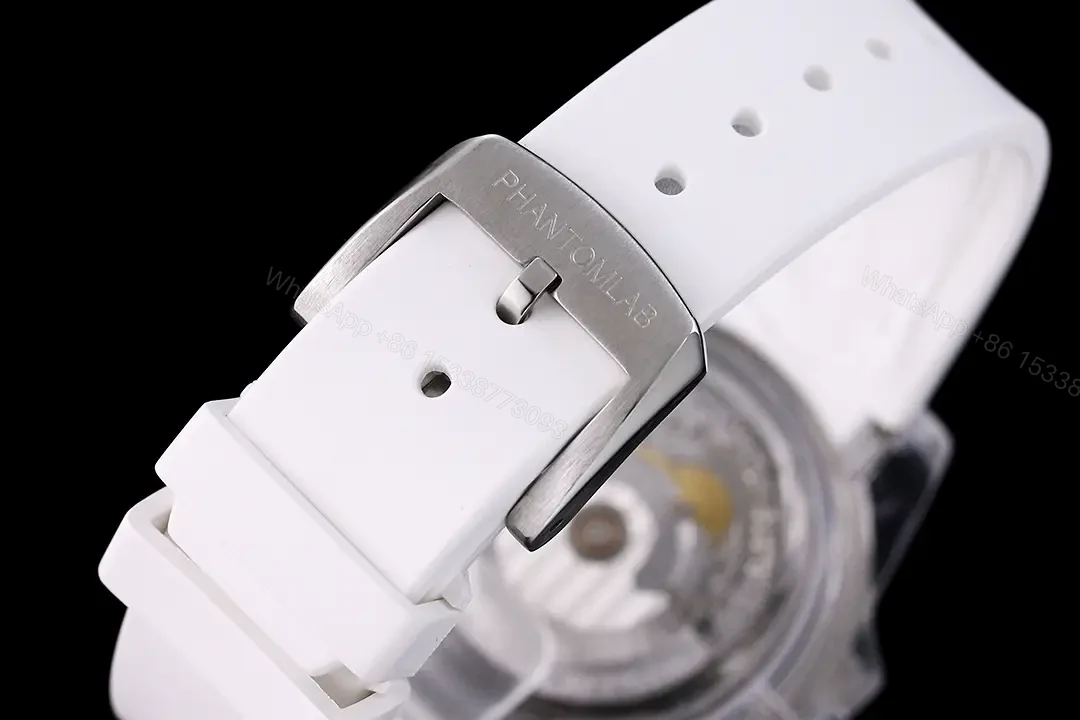 View 9 of Rolex Submariner Phantom Crystal Blue Dial White Strap Edition 40mm RG-SUB-BLUE-RAINBOW-PHANTOM