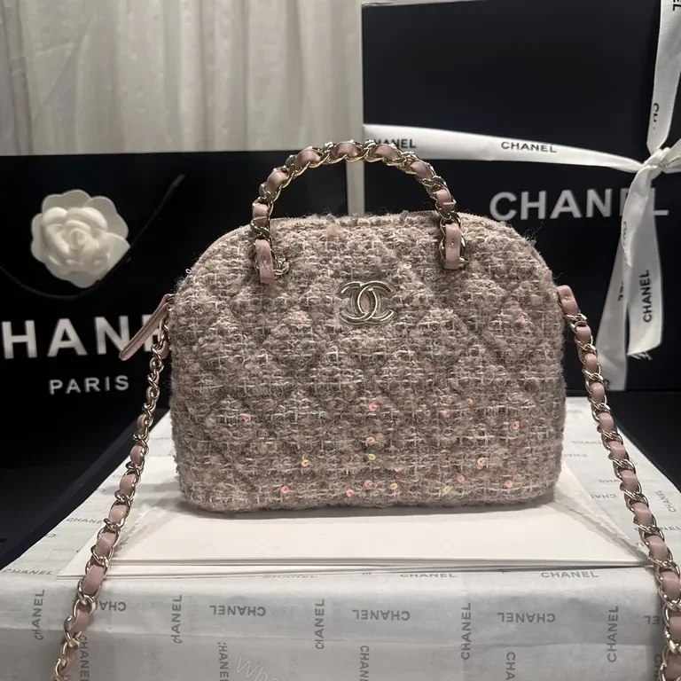View 8 of Chanel Tweed Mini Dome Bag: Luxe Textured Versatility