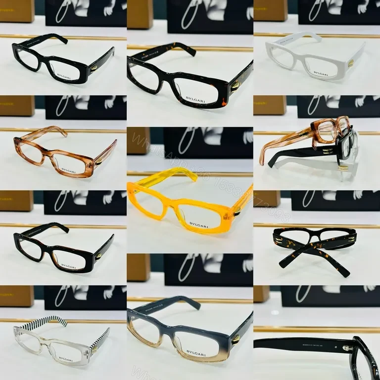 View 6 of Bold BVLGARI-Influenced Eyewear: Modern Rectangular Frames