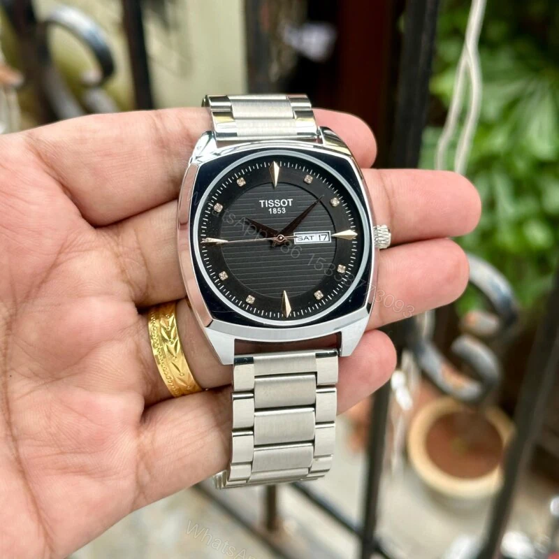 Tissot Gentleman Day-Date 42mm Silver Dial Quartz — view 1