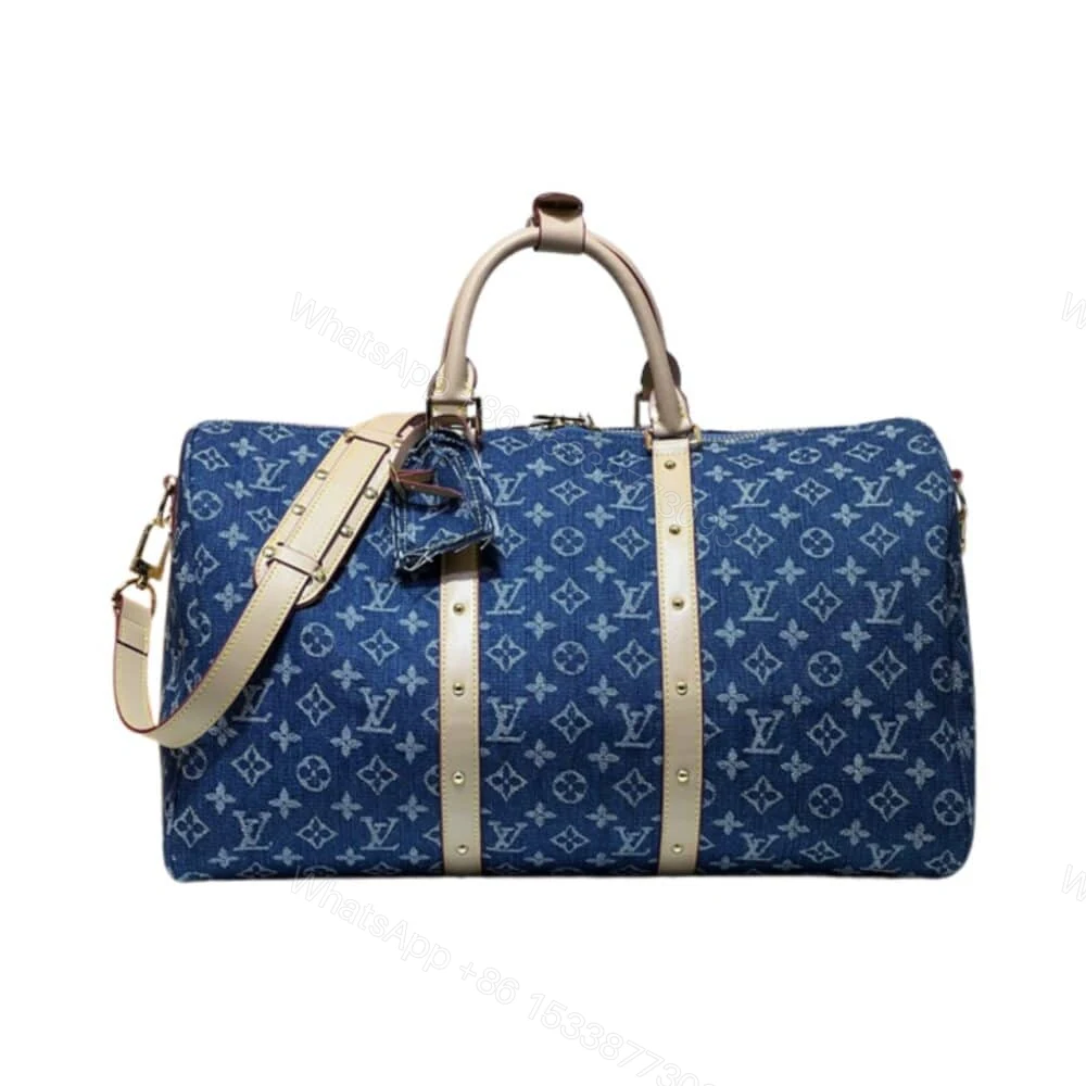 Louis Vuitton Keepall Bandouliere 45 Denim Blue 45Cm — view 1