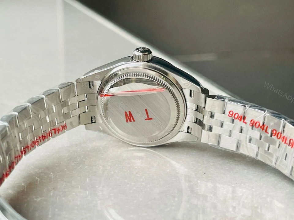 View 8 of Rolex Datejust 28mm 904L SS Black Dial Diamond markers