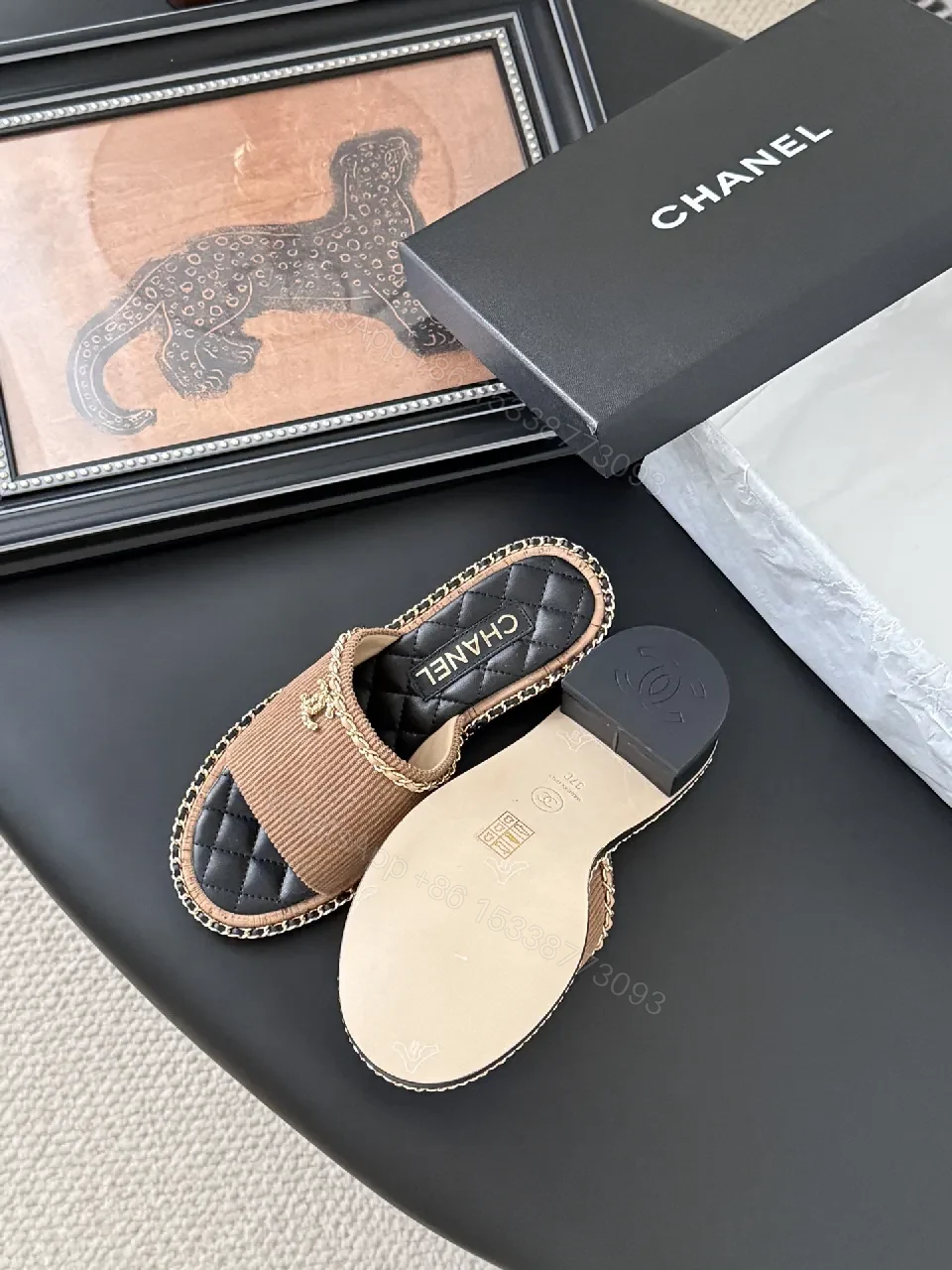 View 6 of Knit-Trim Slides: Elevated Everyday Chic, Luxury Comfort