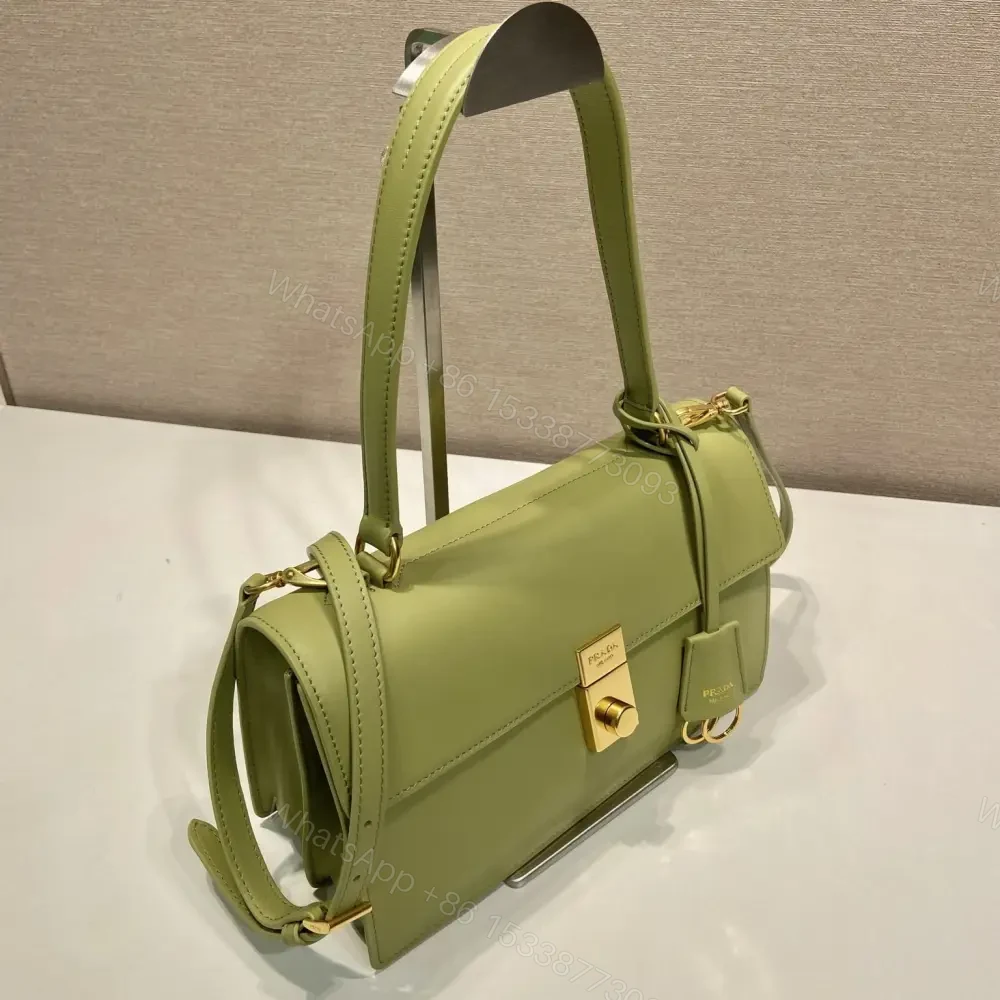 View 4 of 高仿Prada*SoftSound系列1BN023斜挎包綠色中號免檢版