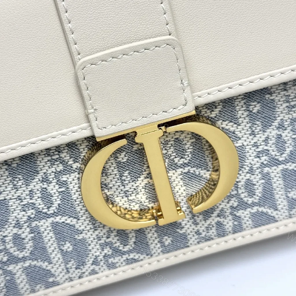 View 7 of Cream Leather Shoulder Bag: Monogram Chain Detail, Compact Everyday Luxury
