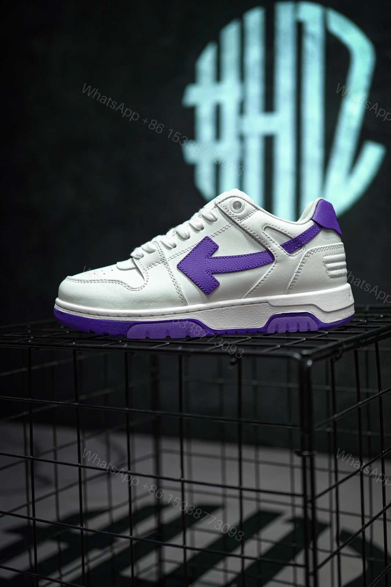 OFF-WHITE Out Of Office White Purple — view 1