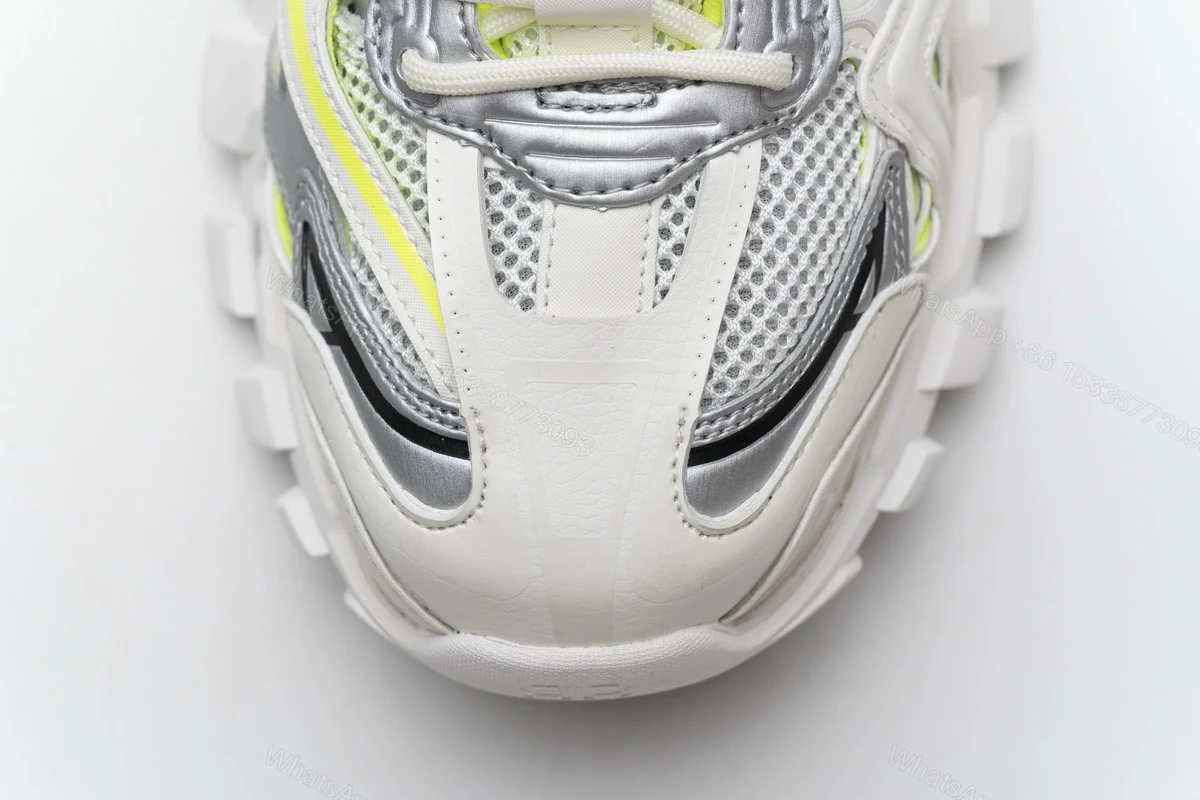 View 9 of Balenciaga Track 2 Sneaker White Fluo Yellow 568515 W2ON3 9073