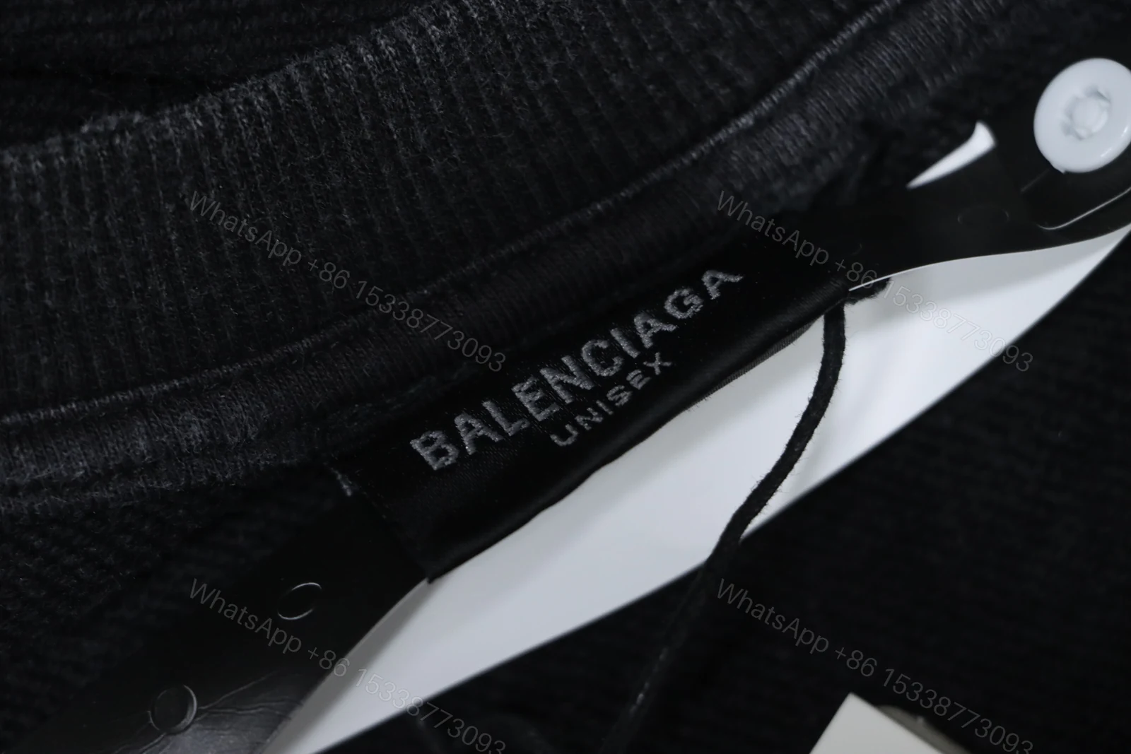 View 4 of Balenciaga Clothes Washed hand-painted letter round-neck hoodie
