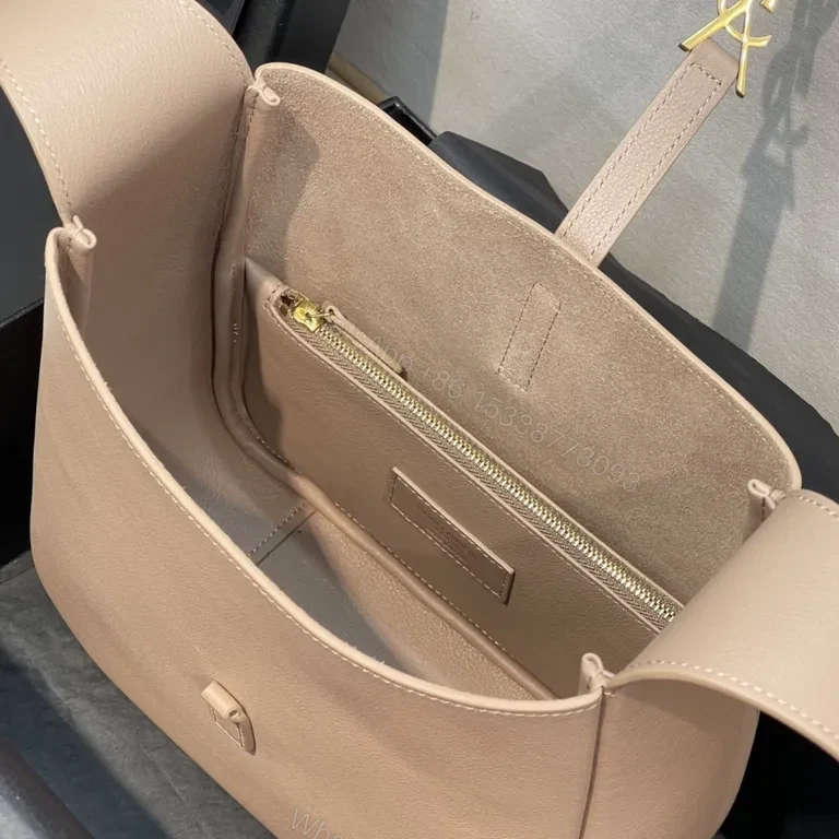 View 6 of Structured YSL-Inspired Leather Shoulder Bag: Luxe Everyday