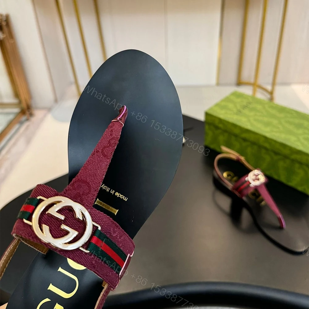 View 7 of GUCCI Women’s Interlocking G Web sandal 462507