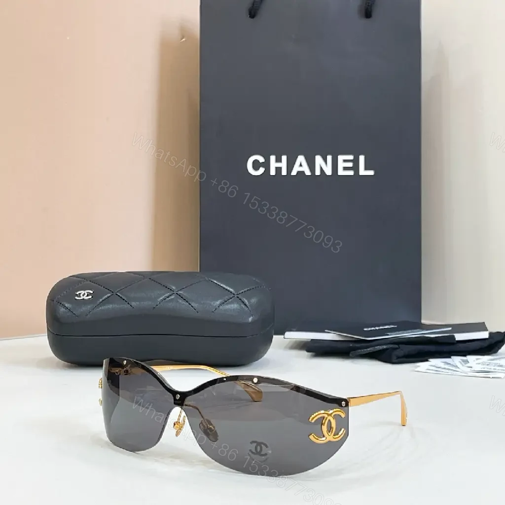 View 8 of Black Gold-tone Shield Sunglasses Oversized Luxe Sport Gradient Purple Lenses