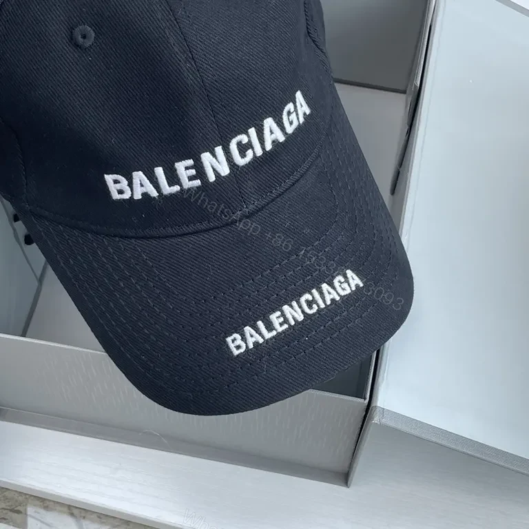 View 2 of Clean Black Cap: Luxury Cotton Twill, Logo Cap