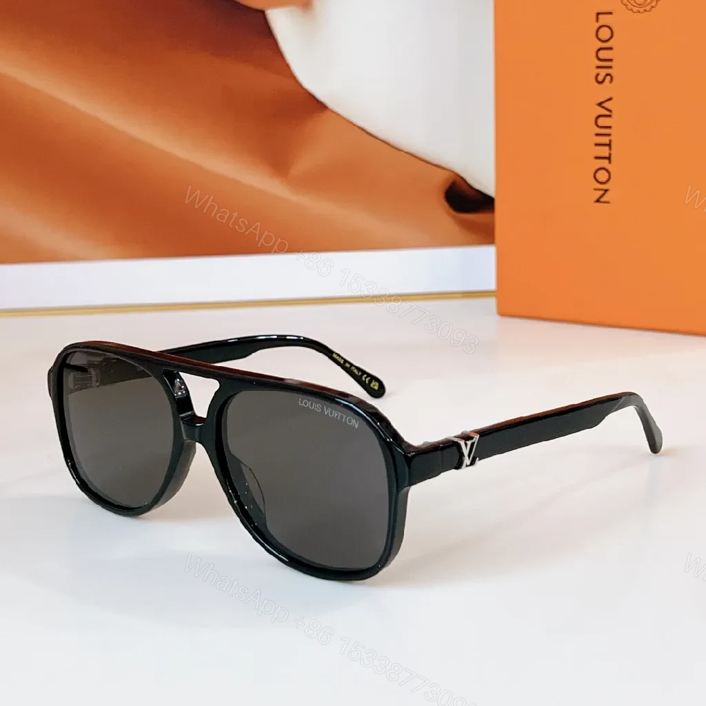 View 3 of Bold Glasses: Black Acetate, Polarized, Designer-Style Sunglasses