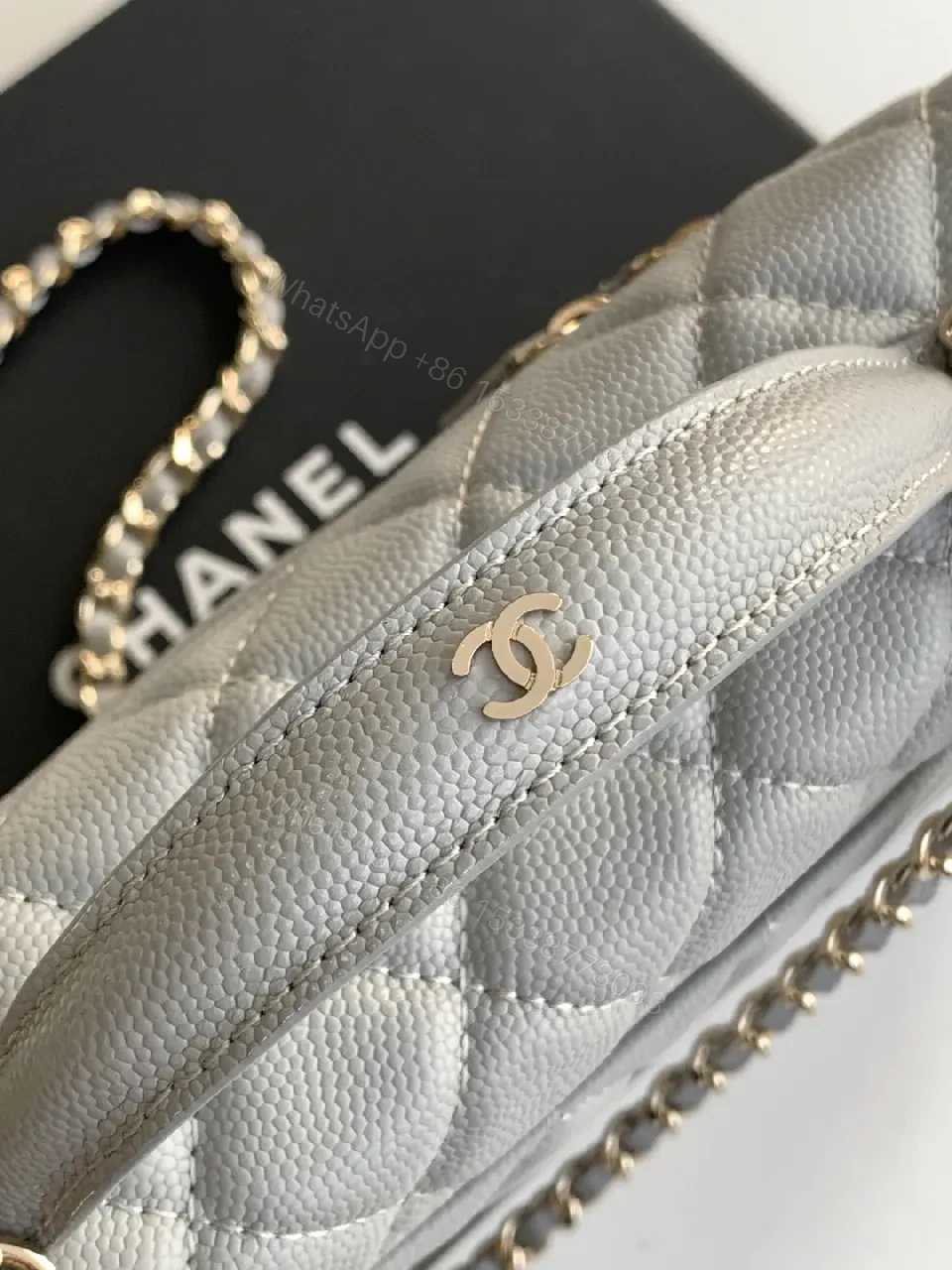 View 8 of Quilted Mini Bag with Gold Hardware - Chic, Compact Luxury