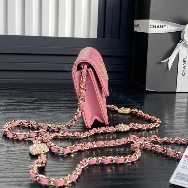 View 5 of Pink Quilted Chanel-Style Compact Bag: Everyday Luxe Edge