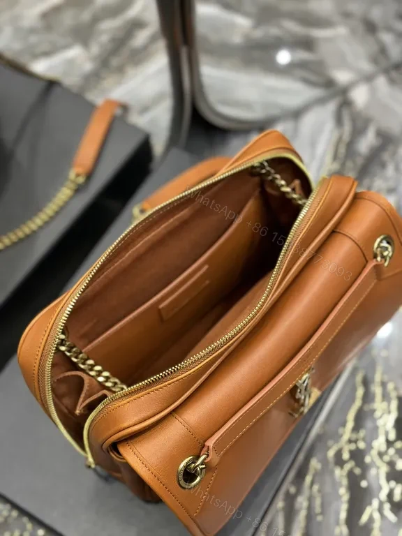 View 7 of Chic Leather Shoulder Bag: Gold Hardware, Everyday Luxe