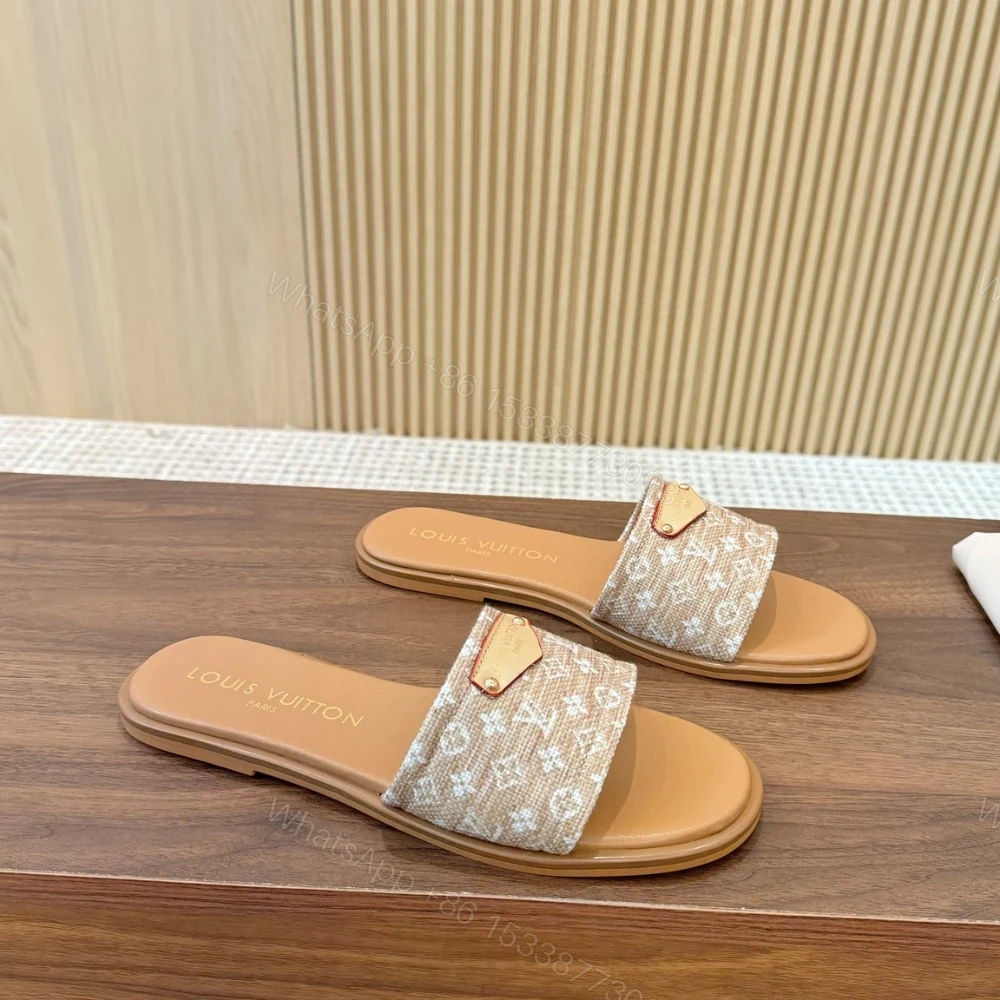 View 2 of LOUIS VUITTON LILY FLAT MULE NATURAL 1AHLWF
