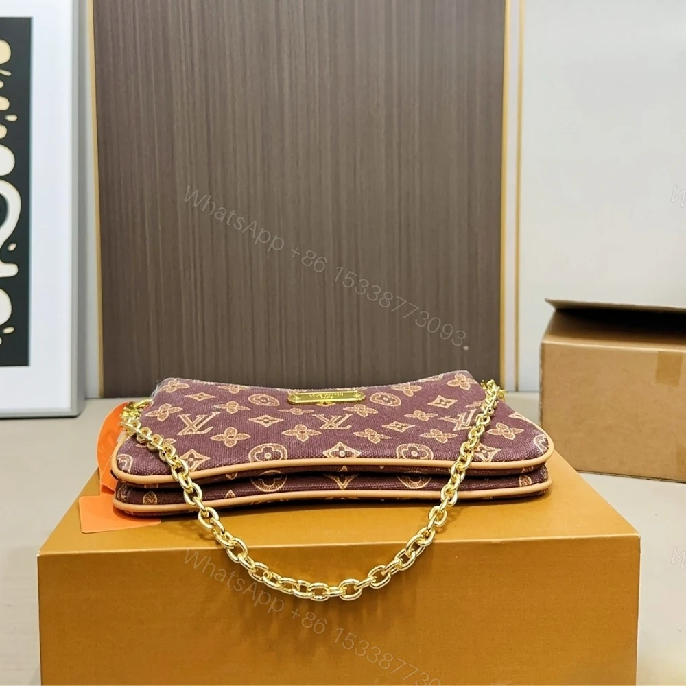 View 6 of Louis Vuitton Pochette Liv Monogram Origine Light Brown 24Cm