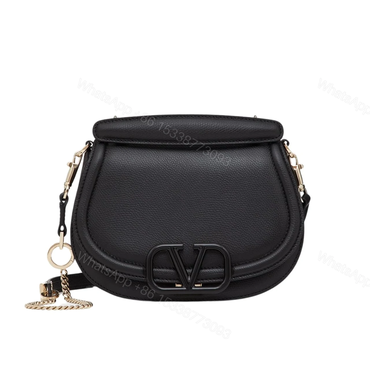 VALENTINO VSLING BAG IN GRAINED BLACK 22CM WB0M28DJP0NO — view 1