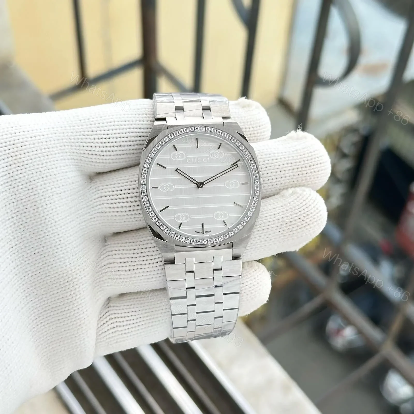 View 2 of Gucci Men’s Watch – Slim Design | 38mm Dial