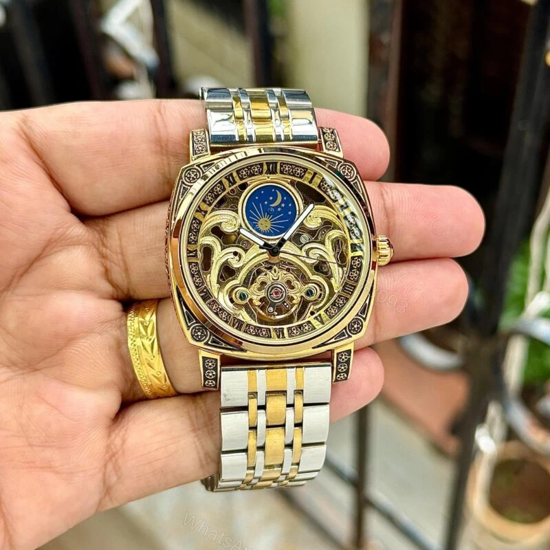 View 2 of Patek Philippe Skeleton Automatic 42MM Gold Silver