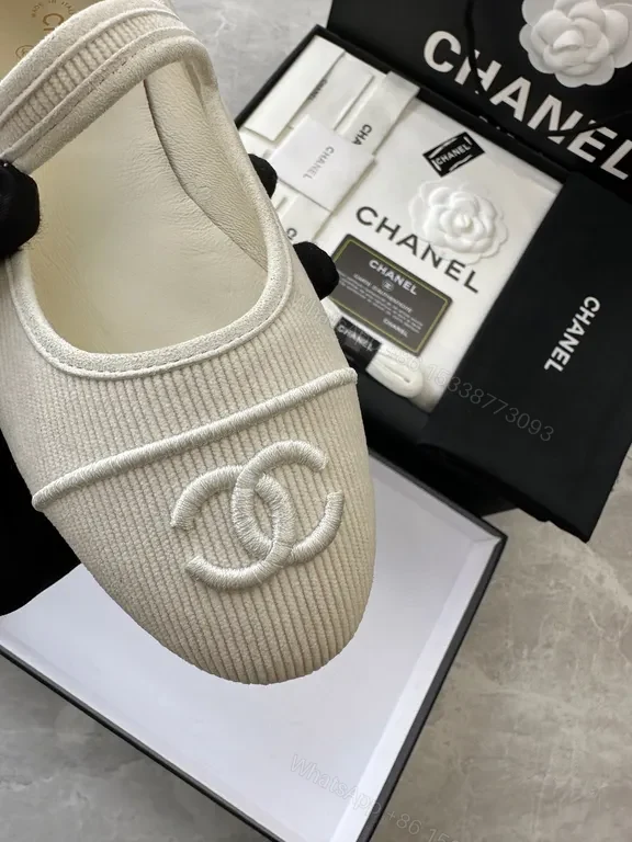 View 4 of White Knit Mary Janes with Logo Embellishment: Chic Dailywear
