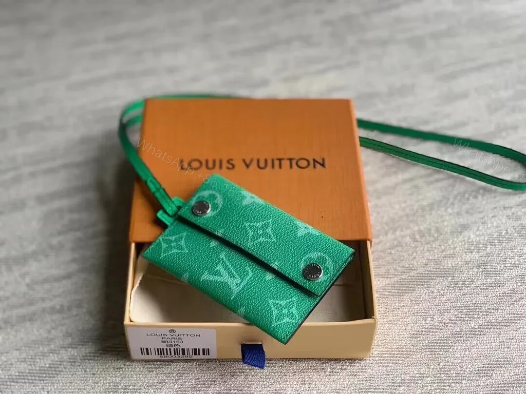 Vivid Green Monogram Cardholder: Compact Luxury Accessory — view 1