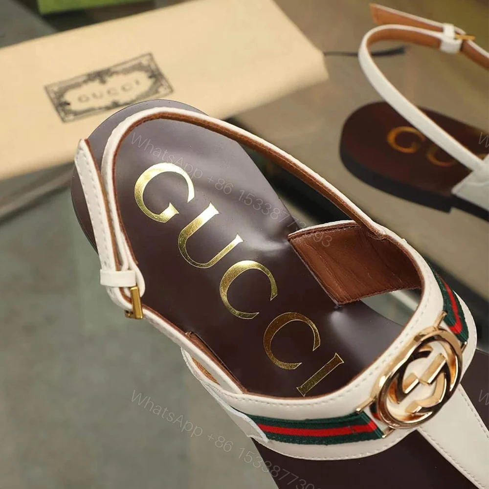 View 8 of GUCCI Women’s Interlocking G Web sandal 274278