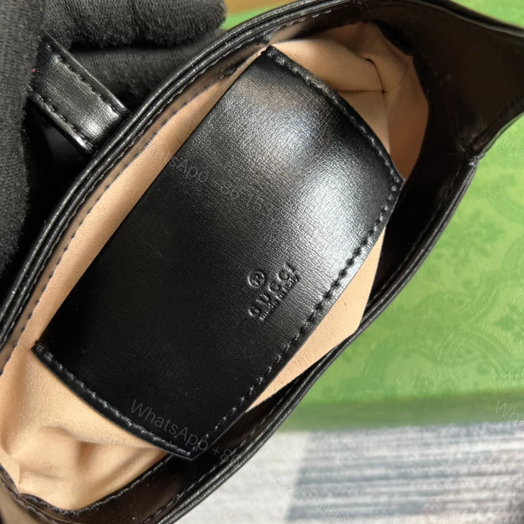 View 6 of GG JACKIE MINI 19 SHOULDER BAG IN BLACK CALFSKIN