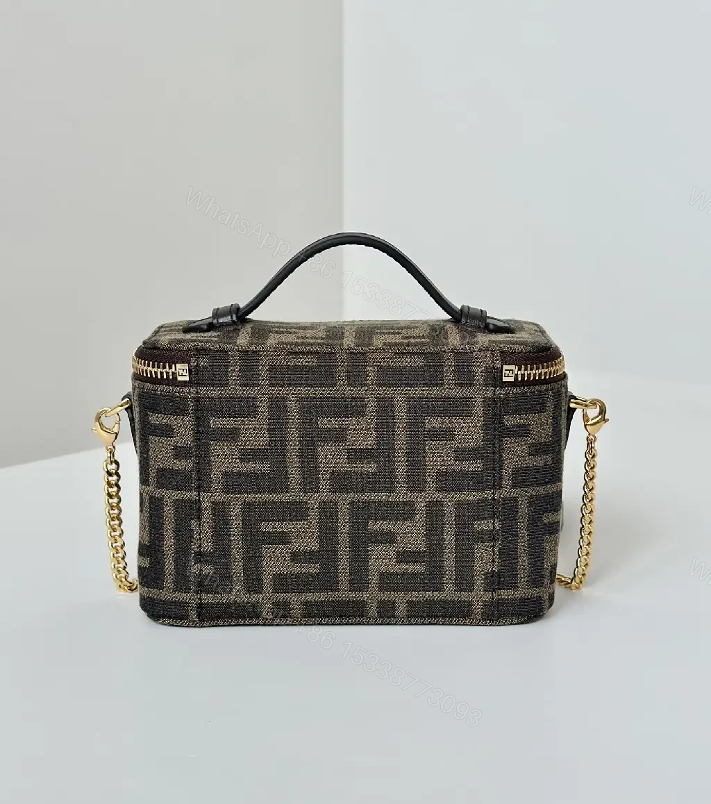 View 6 of Dark Monogram Quilt Mini Bag: Structured Luxe, All-Day Confidence