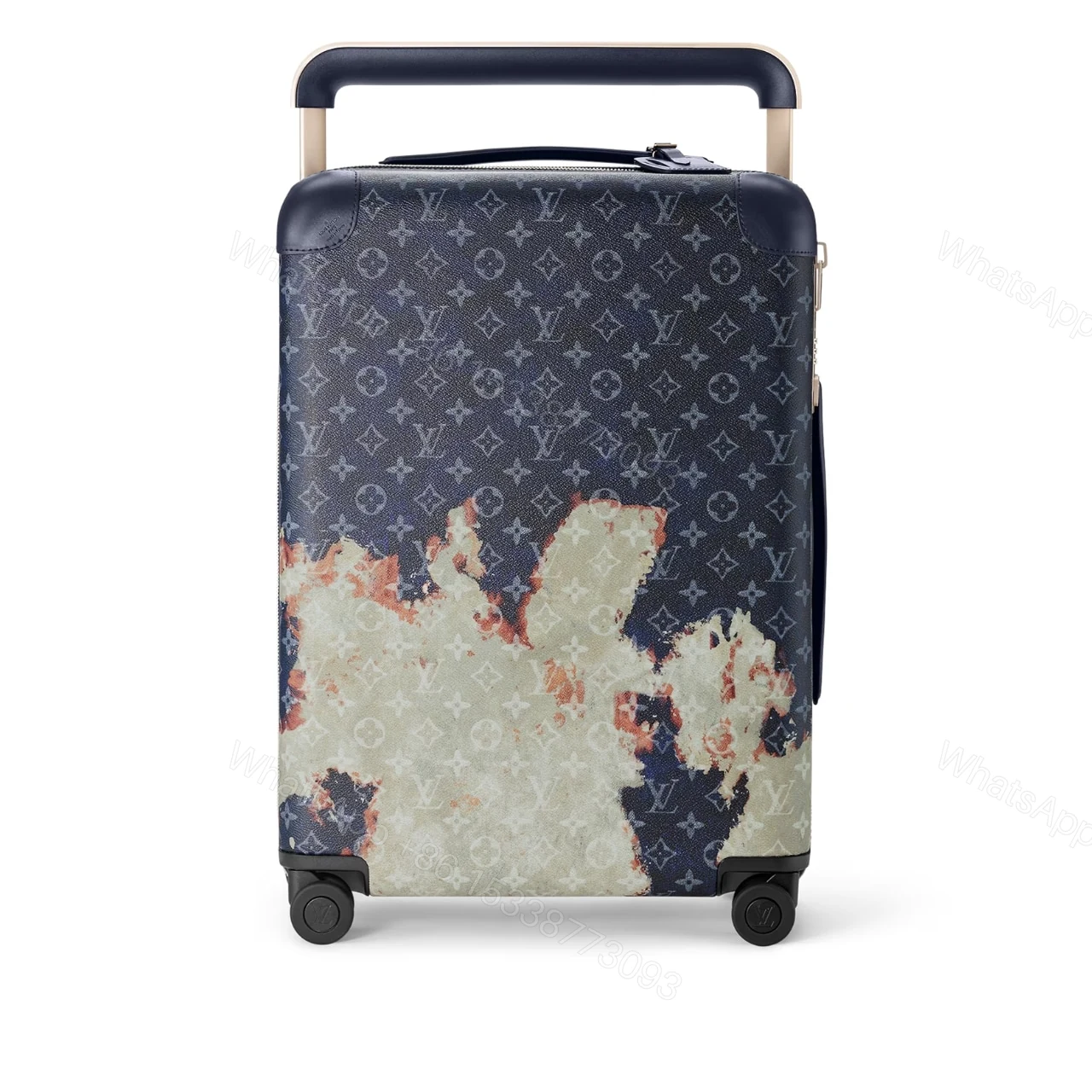 Louis Vuitton Horizon 55 Suitcase Monogram Bleach Coated Canvas Ink Blue 55Cm M10289 — view 1