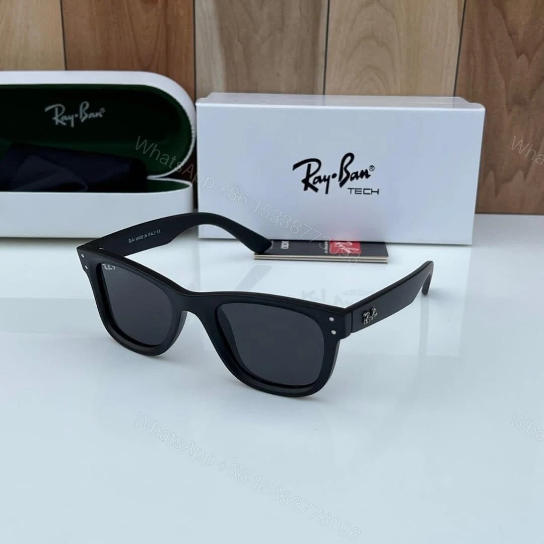 View 2 of Ray-Ban Wayfarer Classic Matte Black Sunglasses