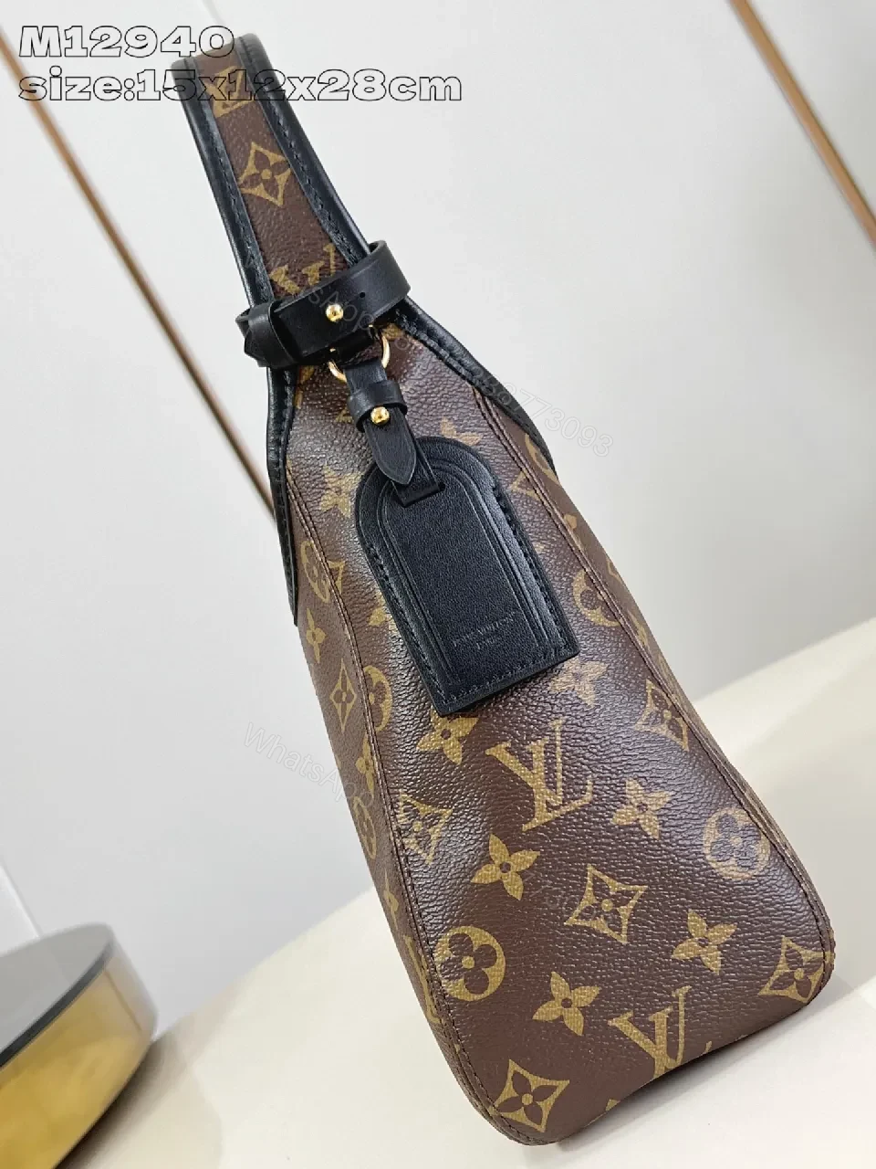 View 4 of Structured Monogram Satchel: Luxe, Modern, Durable Carryall