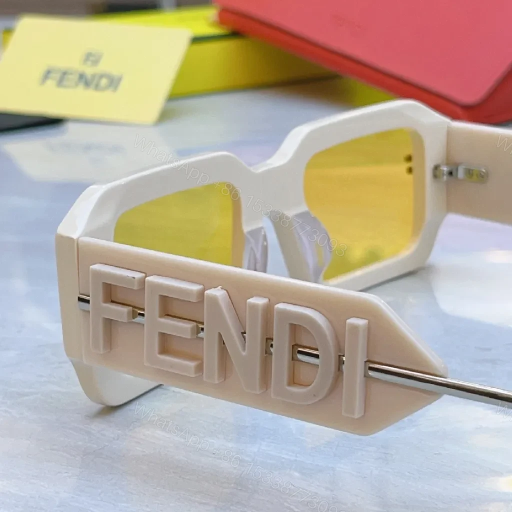 View 4 of Oversized Geometry Sunglasses: Luxe Frame, Subtle Logo, Gradient Lenses
