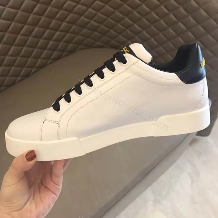 View 6 of DOLCE & GABBANA PORTOFINO SNEAKERS IN NAPPA CALFSKIN WITH PATCHES – DG15