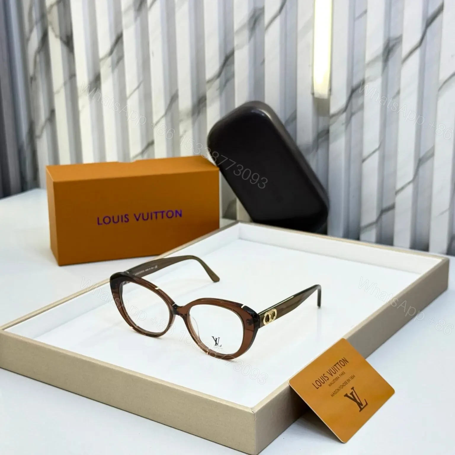 Louis Vuitton Cateye Black Eyeglasses — view 1
