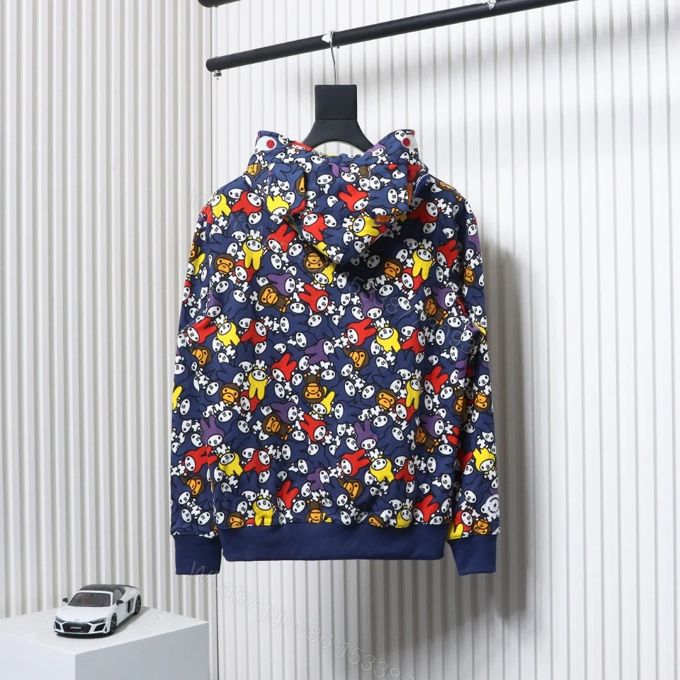 View 4 of BAPE Melody Full Printing Double Hat Hoodie