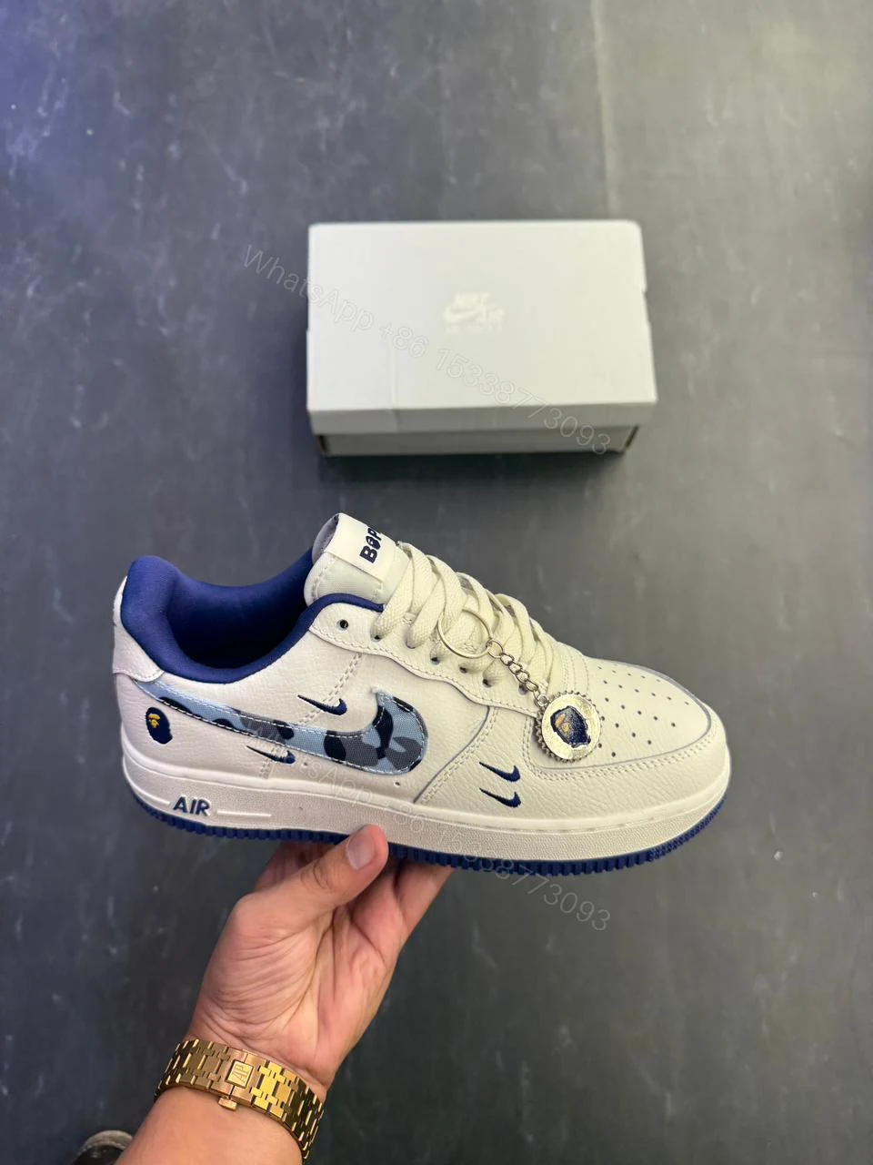 FIRST COPY NIKE AIRFORCE CUSTOM BAPE FOR MEN — view 1