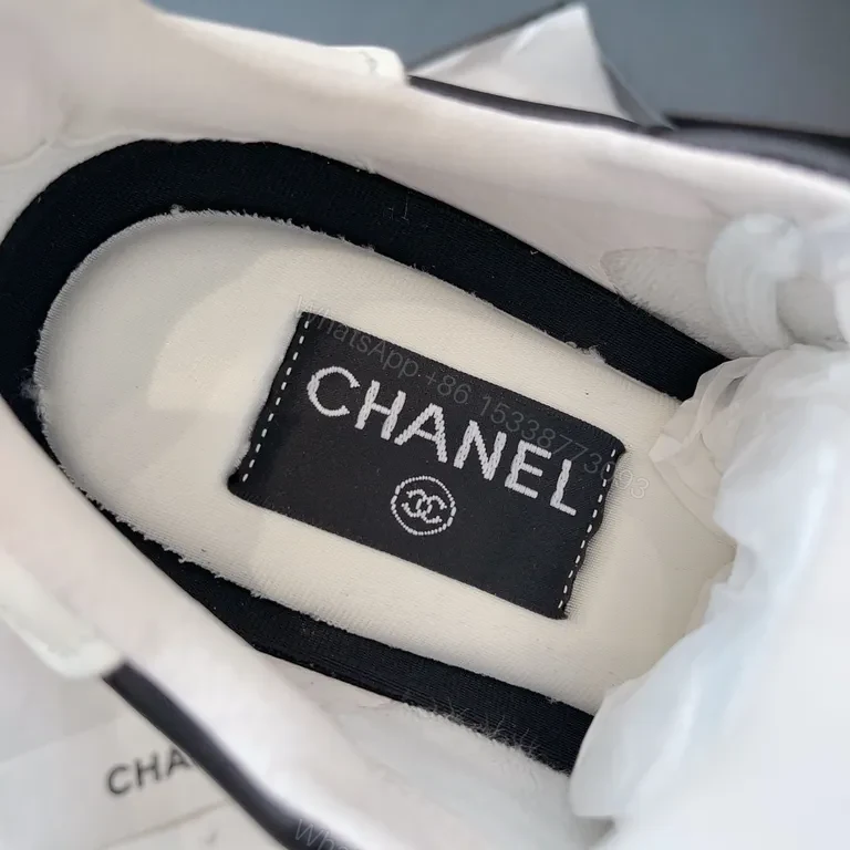 View 6 of Textured Quilted Chanel-Accented High-Tops: Luxury Sneakers