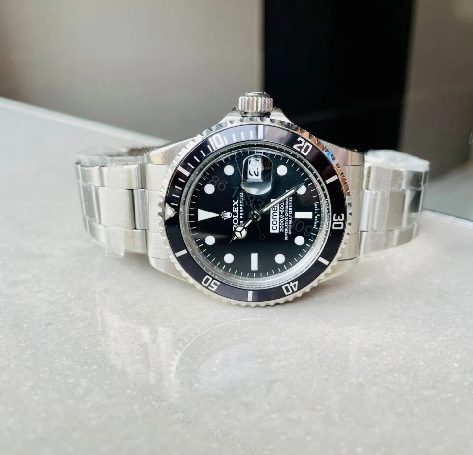 View 3 of Vintage Rolex JK Factory COMEX Submariner RARE 2836 Movement black dial black bezel