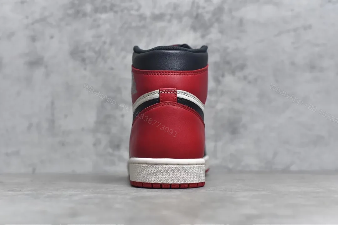 View 8 of Air Jordan 1 Retro High Bred Toe Reps