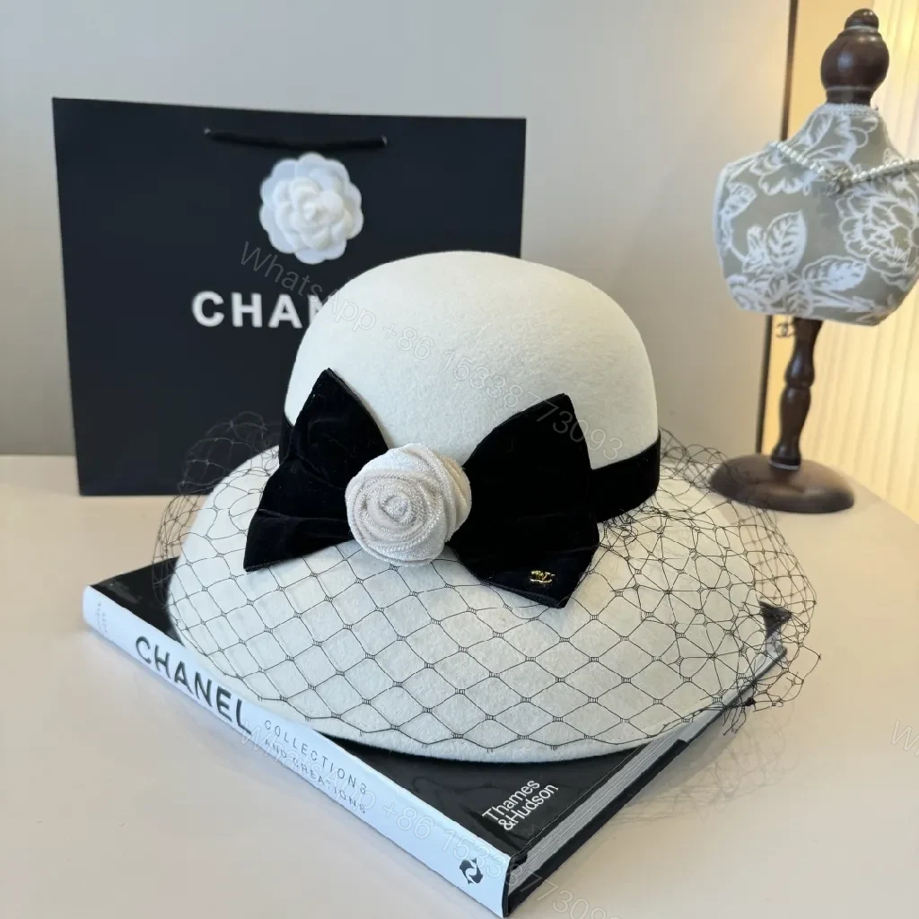 View 6 of Chic Fedora: Felt, Satin Bow, Veil, Couture Flair, Fedora