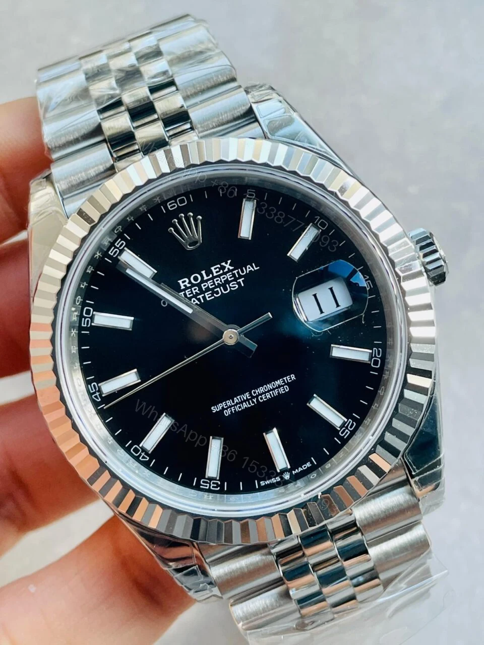 View 2 of VS Factory 1:1 Rolex DateJust 41 SS Best Edition 904L Steel Black Dial