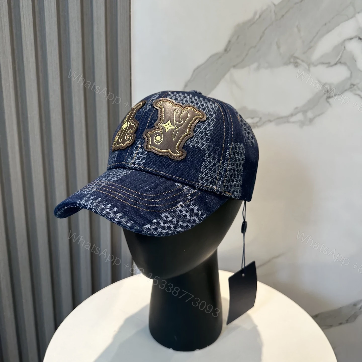 LV 原單復古拼布牛仔棒球帽 刺繡老花款 — view 1