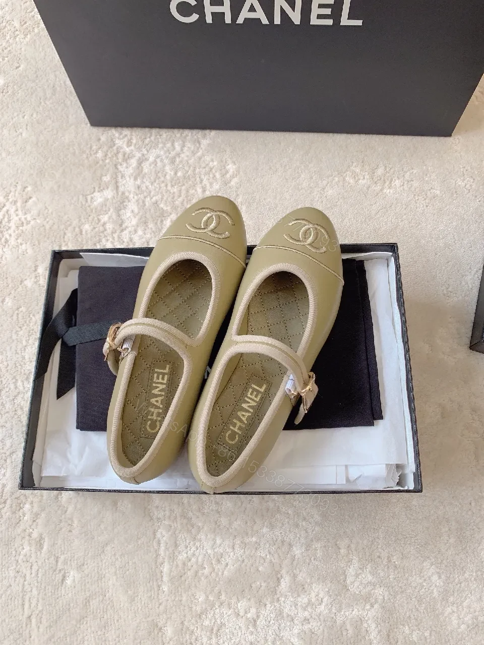 View 3 of Taupe Leather Ballet Flats — Subtle Luxury, All-Day Comfort