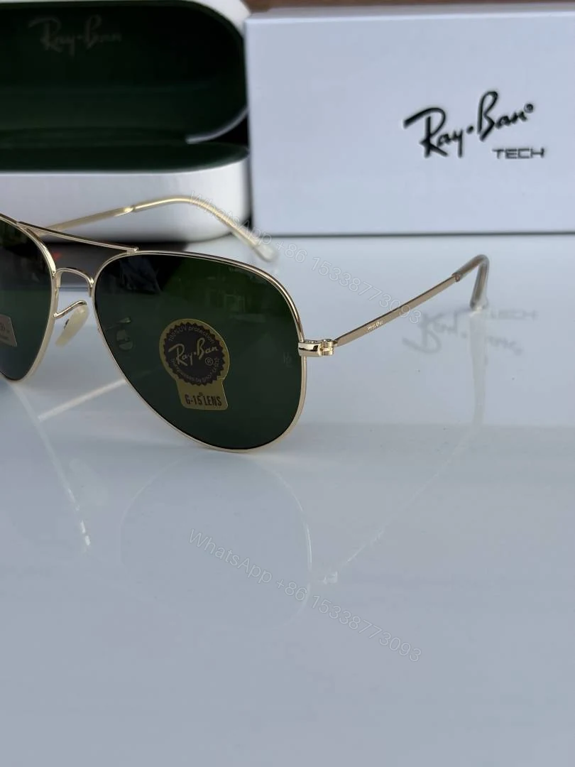View 3 of First Copy Rayban 3026 Golden Green