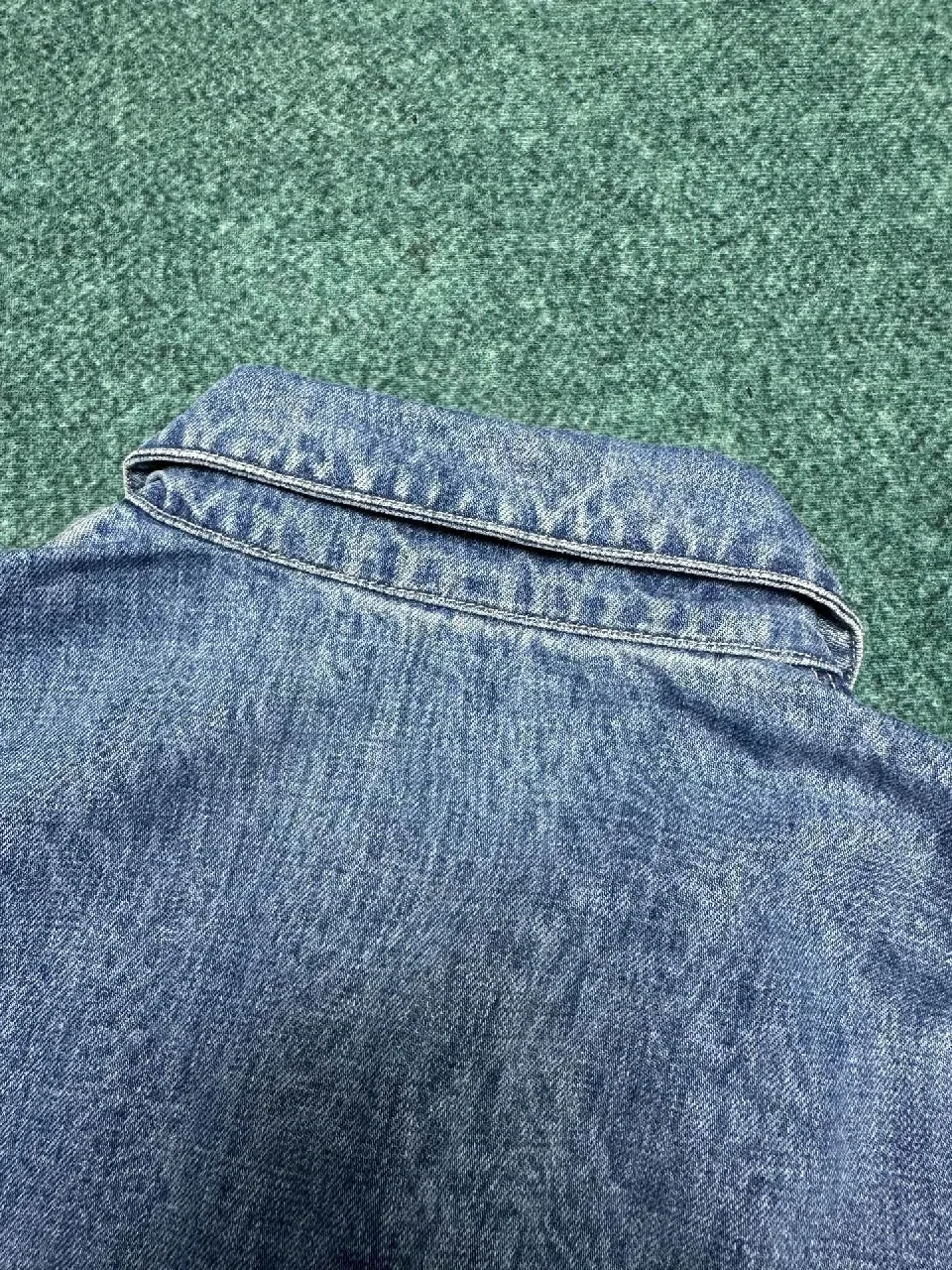 View 7 of Indigo Denim Coach Jacket – Subtle Dior Branding, Modern Texture
