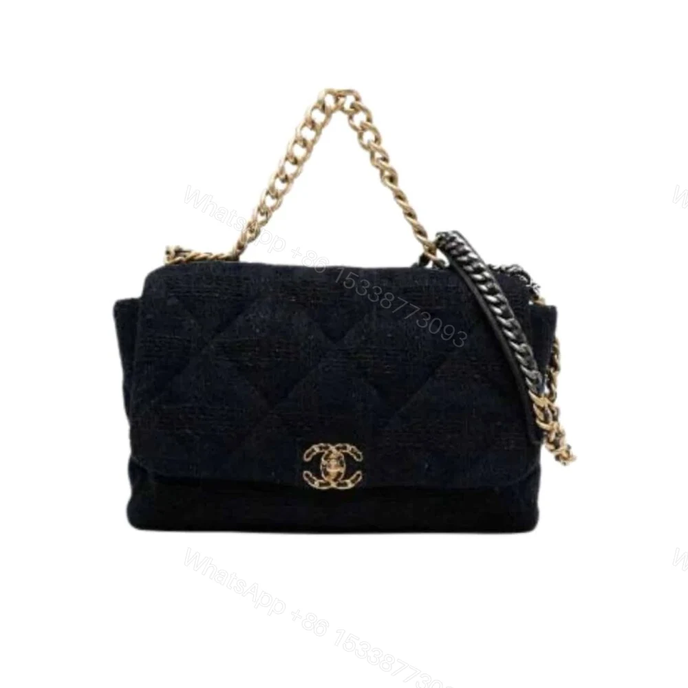 Chanel 19 Velvet Flap Bag Black 26Cm — view 1
