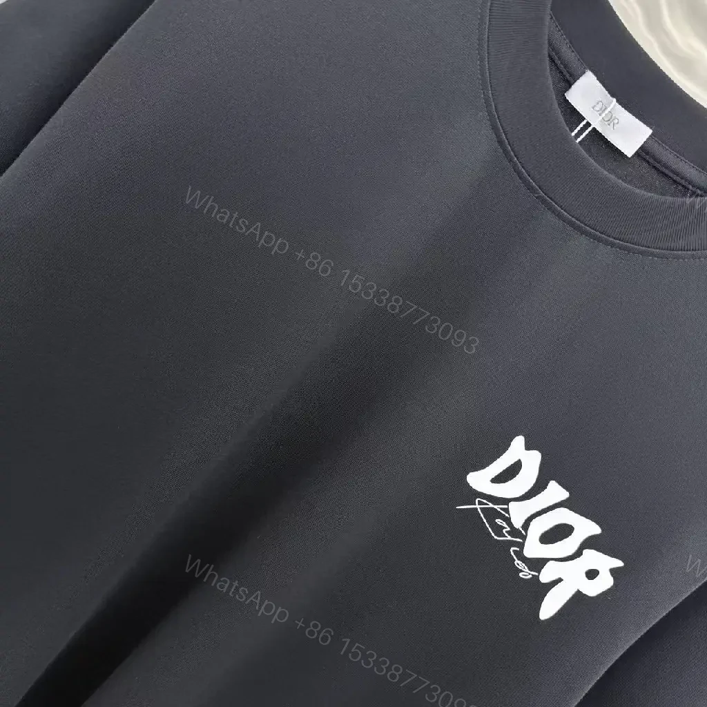 View 8 of Black Cotton Tee: Minimalist Graphic, Designer-Inspired Logo, Unisex Short Sleeve T-Shirt